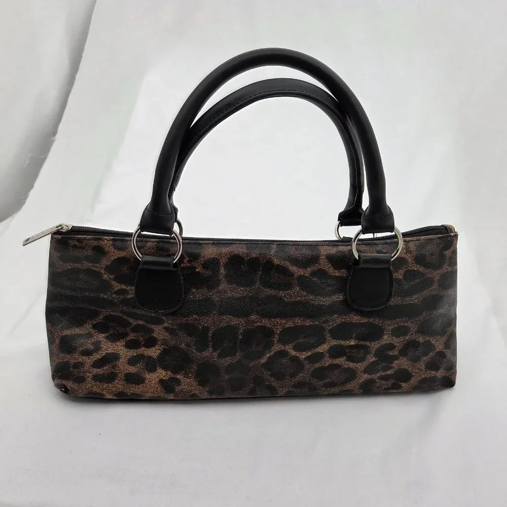 Primeware Leopard Print Insulated Wine Tote Clutch